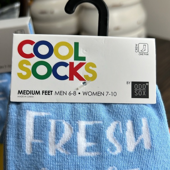 Cool Socks by Odd Sox, crew size W7-10; M6-8; NWT “Fresh out of F@cks” - Picture 4 of 5